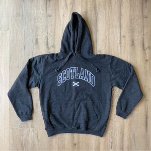Scotland Graphic Hoodie in Dark Gray Size Men’s M